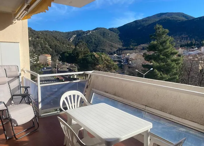 F2 Avec Parking, Terrasse & Wifi A Amelie-les-bains, Animaux Acceptes - Fr-1-703-53 Amélie-les-Bains-Palalda